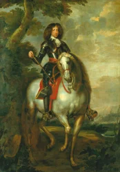 Portrait du roi Christian V à cheval en tant que prince héritier